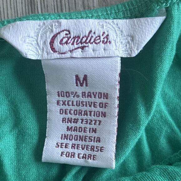 Vintage Y2K Candie’s Embellished Rayon Camisole Medium - Picture 6 of 8